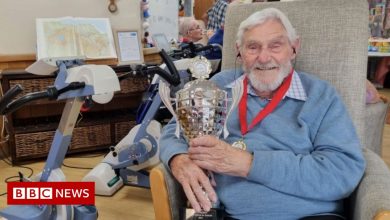 The 99-year-old cyclist won the world silver medal