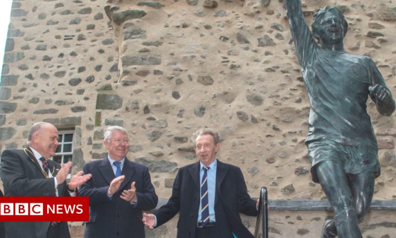 Sir Alex Ferguson helped inaugurate the Denis Law statue in Aberdeen
