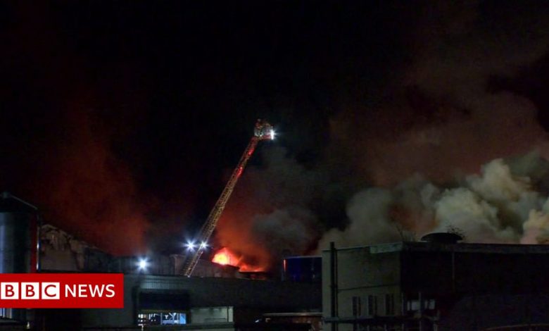 Ballymoney: Fire at old factory declares major problem