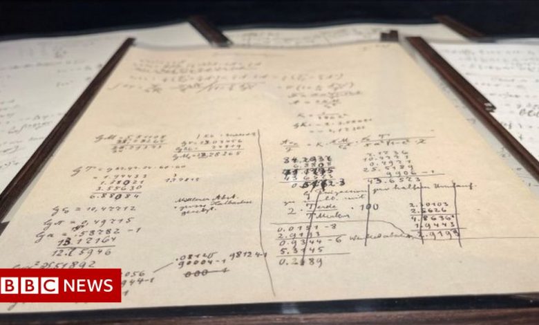 Albert Einstein's theory of relativity documents sold for record 11 million euros