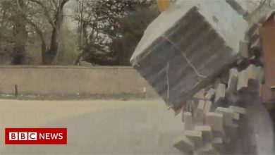 Truck driver fined after truck destroyed Tesla in Norfolk