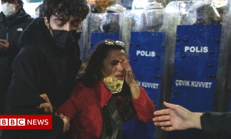 Turkey: Police fire tear gas at march for women's rights