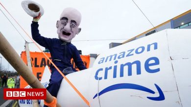 Protesters attack Amazon buildings on Black Friday