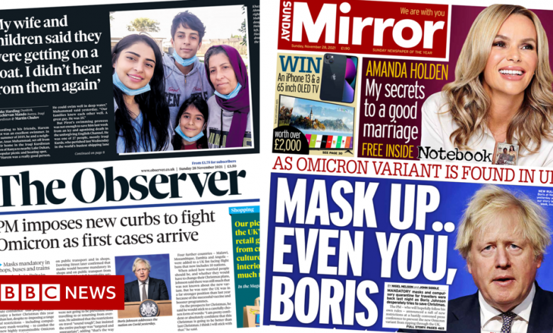 The Papers: Mandatory Masks and Emotional Memories of Channel Migrants