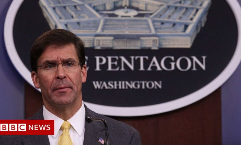 Mark Esper: Former Pentagon chief sues Pentagon over book release