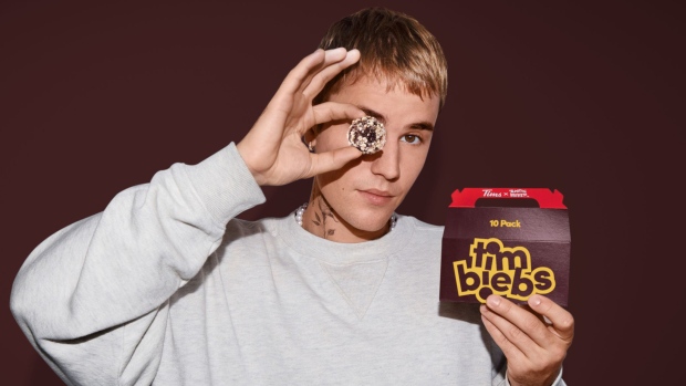Justin Bieber and Tim Hortons collab on 'Timbiebs' Timbit flavours