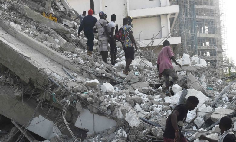 Nigeria high-rise building collapses with dozens feared inside