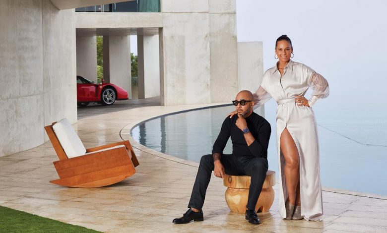 Alicia Keys and Swizz Beatz open the doors to their California mansion