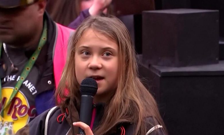 'No more blah, blah, blah!' Thunberg joins protesters outside climate summit
