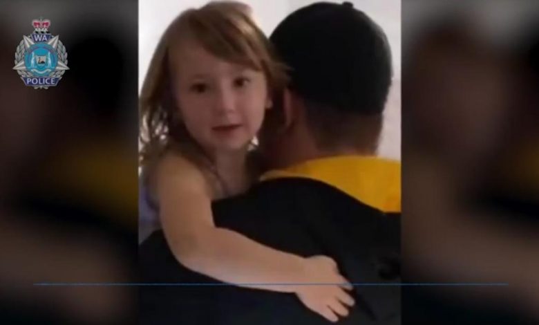Hear the moment four-year-old missing girl was rescued