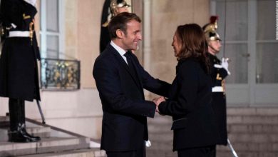 Harris says she did not discuss submarine deal with Macron during meeting in Paris