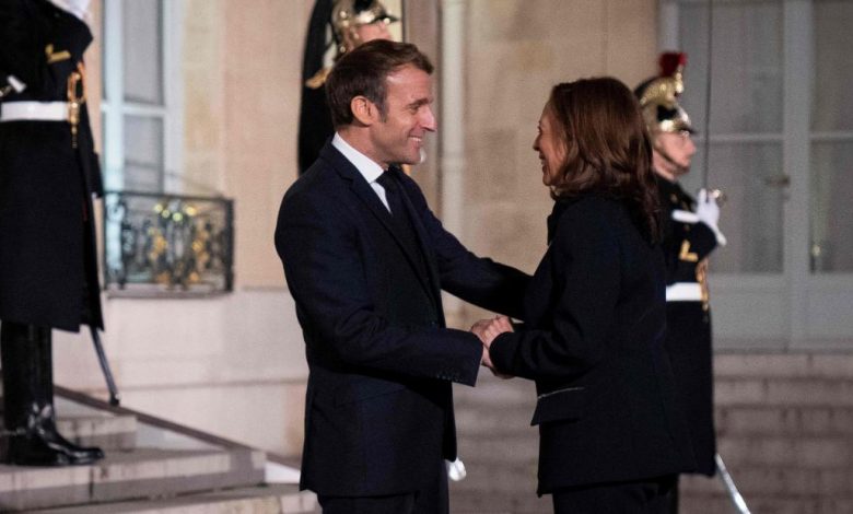 Harris says she did not discuss submarine deal with Macron during meeting in Paris