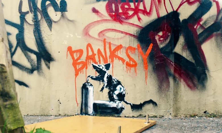 Christopher Walken paints over a genuine Banksy on 'The Outlaws'