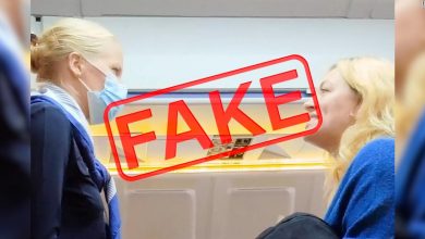 Think this airplane altercation looks fake? That's because it is