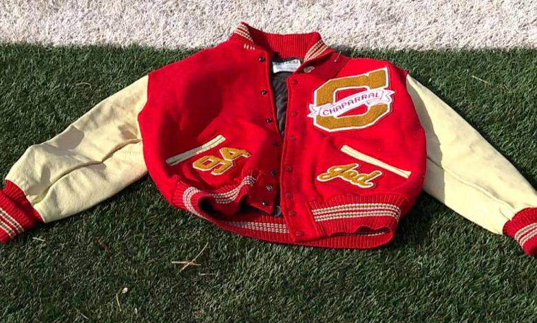 Jed Mottley's varsity high school football letterman jacket from 1994 is in such good condition that he says he doesn't think it was ever worn.
