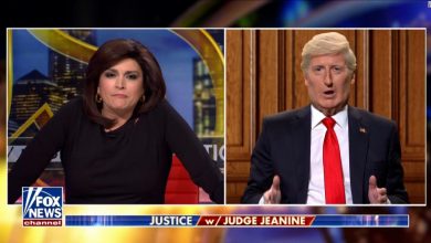 'SNL' features Judge Jeanine reviewing Kyle Rittenhouse's ruling and chatting with Donald Trump