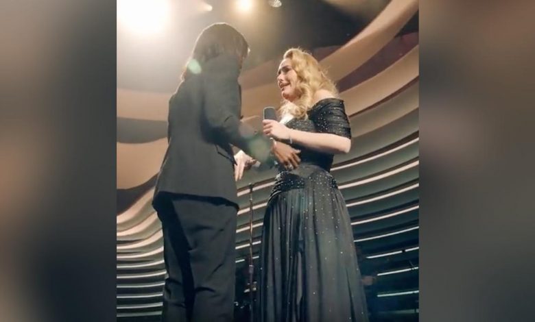 Adele sheds tears at her unexpected reunion with her inspirational teacher