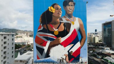 Kamea Hadar: How this Hawaiian artist painted a 12-story mural