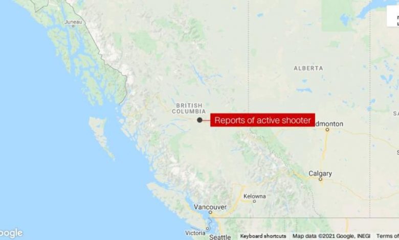 The man who opened fire near the Royal Canadian Mounted Police in British Columbia is in custody