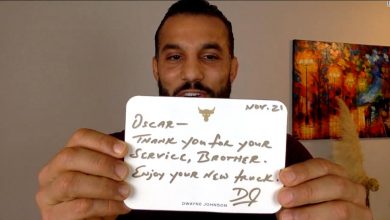 Veteran shares personal note from Dwayne 'The Rock' Johnson