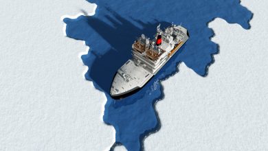 Early Arctic freezing threatens stranded ships.  - Is it good?