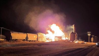 Rouleau, Sask. grain elevator seen on ‘Corner Gas’ destroyed by fire