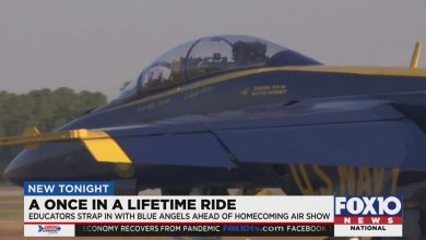 Two Florida educators given unforgettable ride on a Blue Angels fighter jet | Alabama