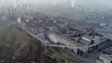 Aerial view of a coal-fired factory in Chengde, China, in 2018. Industrial emissions of carbon dioxide have returned close to pre-pandemic levels, according to new research. Surging consumption of coal and natural gas for power plants and industry is driving the rebound, especially in China.