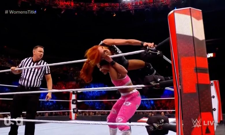Becky Lynch and Bianca Belair clash in Raw Title Match