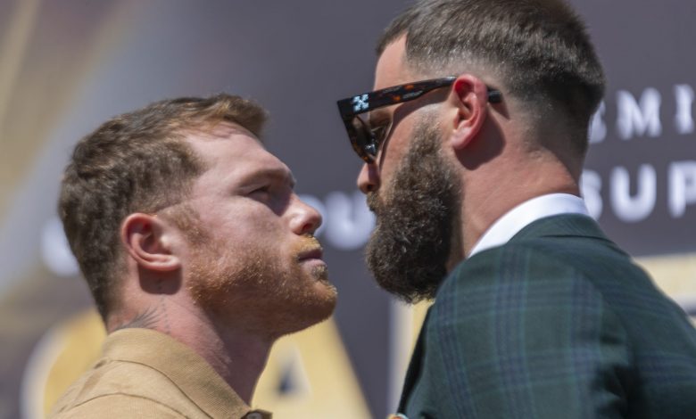 Canelo Alvarez and Caleb Plant are ready to put all their belts on the line in a grudge match
