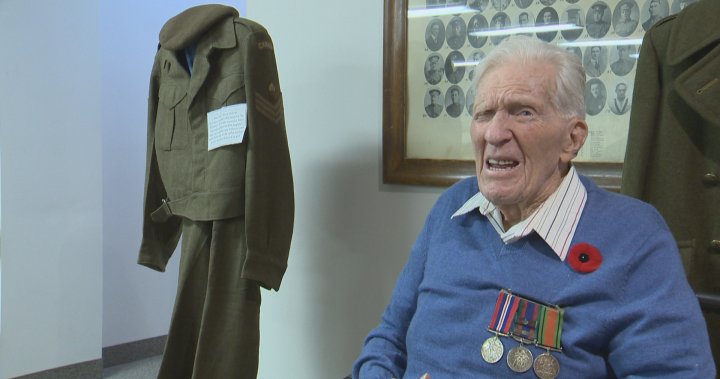 101-year-old World War II veteran reflects and honours friends on Remembrance Day - Lethbridge