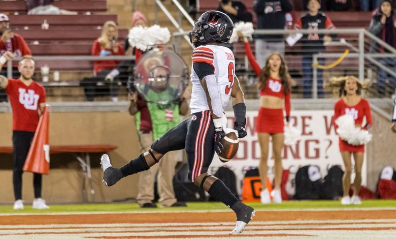Tavion Thomas rushes for four TDs in the first half as Utah pummels Stanford, 52-7