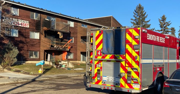 1 worker injured after balcony fire in west Edmonton - Edmonton