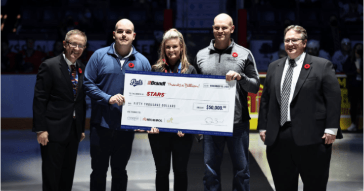 Regina Pats pair up with local sponsors for donation to STARS - Regina