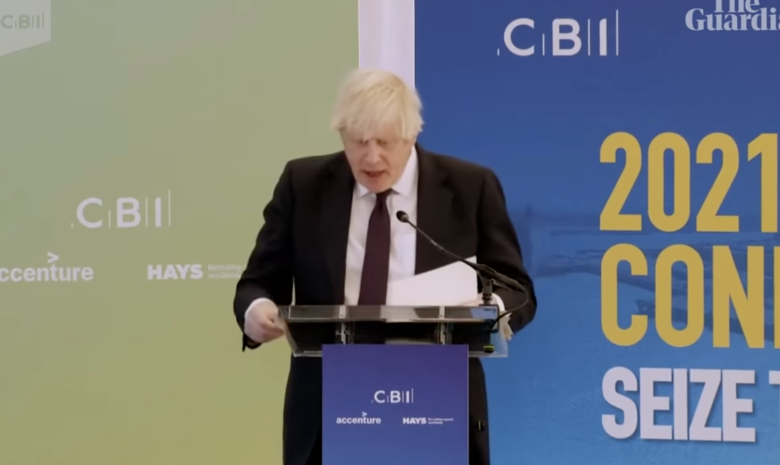 Boris Johnson has been criticised by senior business leaders and Conservative MPs for a “rambling” speech to top industry figures that saw him extensively praise Peppa Pig World, compare himself to Moses and imitate the noise of an accelerating car.