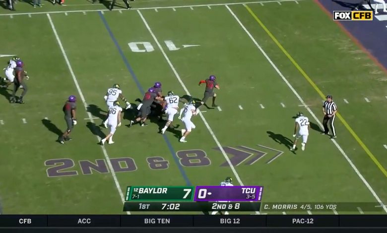 Chandler Morris shows off his dual-threat ability as TCU level the score against Baylor, 7-7