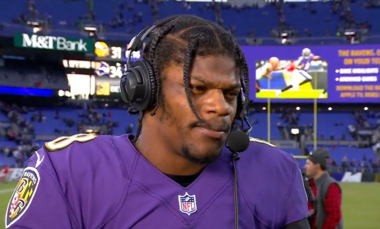 'Our defense did a great job at holding them' - Lamar Jackson on Ravens' OT win