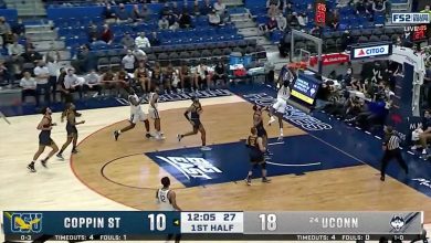 Akok Akok puts down the alley-oop dunk to advance UConn