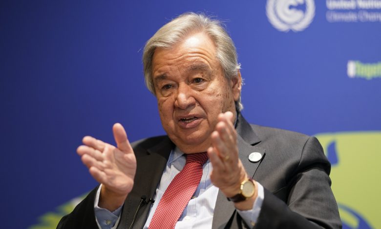 The U.N. chief says the main global warming goal is on 'life support' : NPR