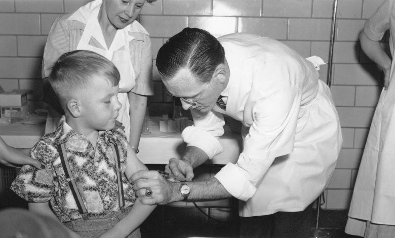 Jill Biden promotes COVID-19 vaccine at Virginia school that gave polio shots : NPR