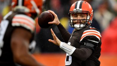 Browns' Baker Mayfield dodges media after rough performance;  his wife defends his 'toughness'