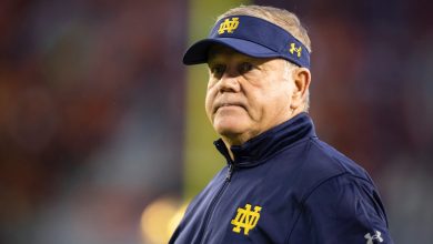 Brian Kelly 'ghost' Notre Dame coaching staff, players follow LSU news