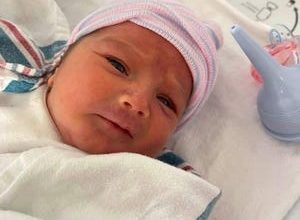 Newborn Juliette Francine Cedillo at Riverside Community Hospital.