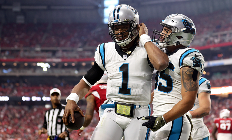 Cam Newton scores two touchdowns in return to Panthers