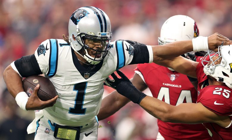 'I'm a cheater!': Cam Newton scores in first game of Panthers comeback, flagged for taunt