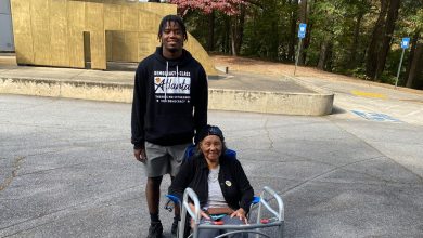 Atlanta grandmother and grandson vote together