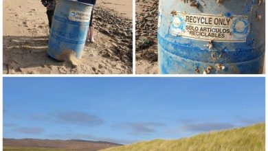 A trash can from South Carolina, was found on the shores of western Ireland by Keith McGreal, who sent pictures of the bin back to its original owner: the city of Myrtle Beach, South Carolina.