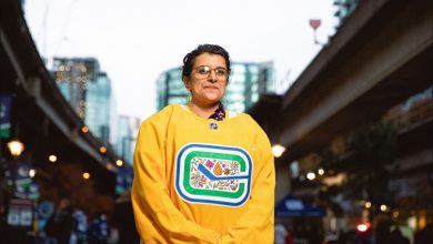 B.C. artist designs special Vancouver Canucks Diwali-themed jerseys, catching Seth Rogen’s interest