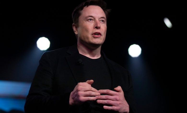 In this March 14, 2019, file photo, Tesla CEO Elon Musk speaks before unveiling the Model Y at the company's design studio in Hawthorne, Calif.  (AP Photo/Jae C. Hong, File)