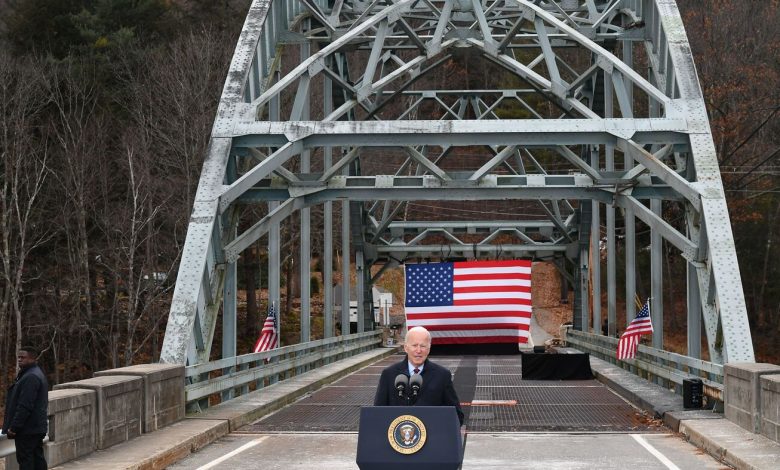 Biden begins his job of selling infrastructure from a rickety bridge in New Hampshire: NPR